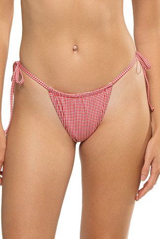 LADYBUG GINGHAM Tia Brazilian Bikini Bottom