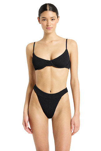 BLACK ECO Gracie Balconette Bikini Top