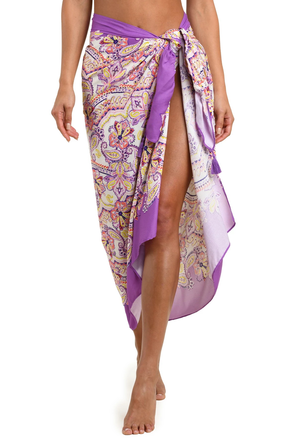 MULTI Lilac Cascade Pareo Wrap image number 1