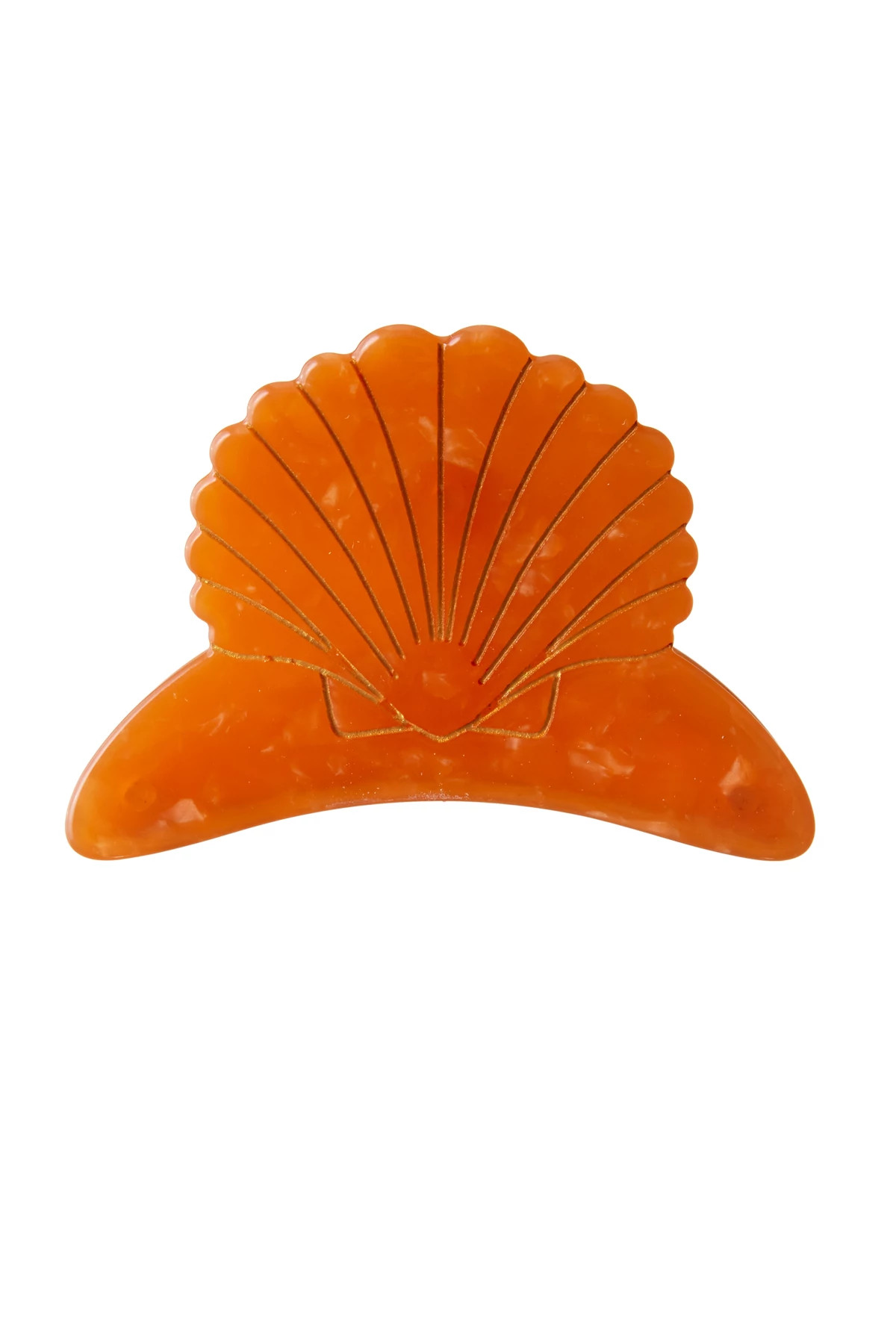 CORAL Large Shell Hair Clip image number 1