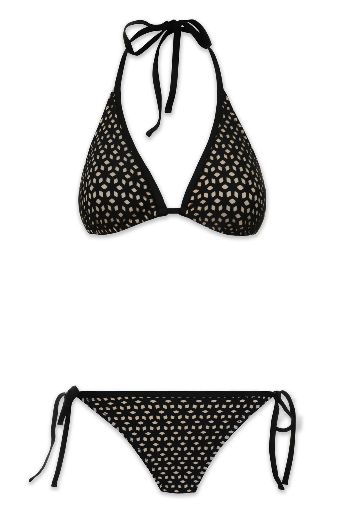 BLACK Hipster Tie Side Bikini Bottom image number 5