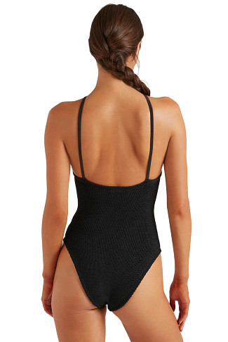 BLACK Jasmine High Neck One Piece Swimsuit