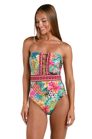 MULTI Bandeau One Piece Swimsuit
