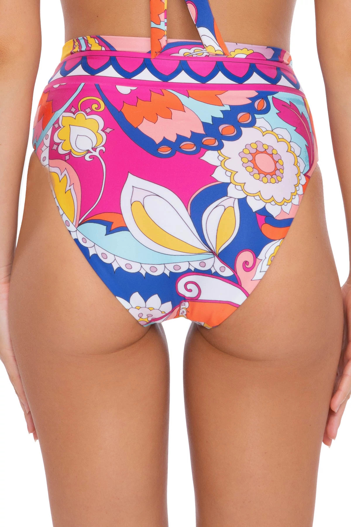 MULTI Sevilla Banded High Waist Bikini Bottom image number 2