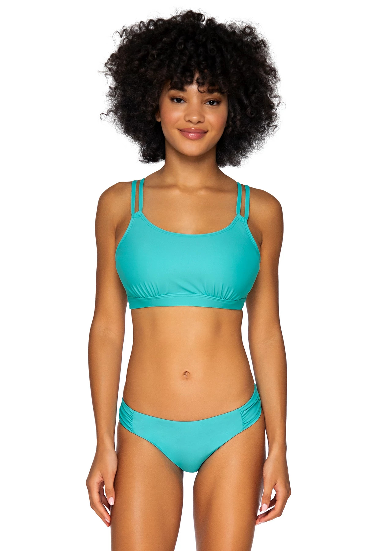 SEASIDE AQUA Taylor Bralette Bikini Top (E-H Cup) image number 1