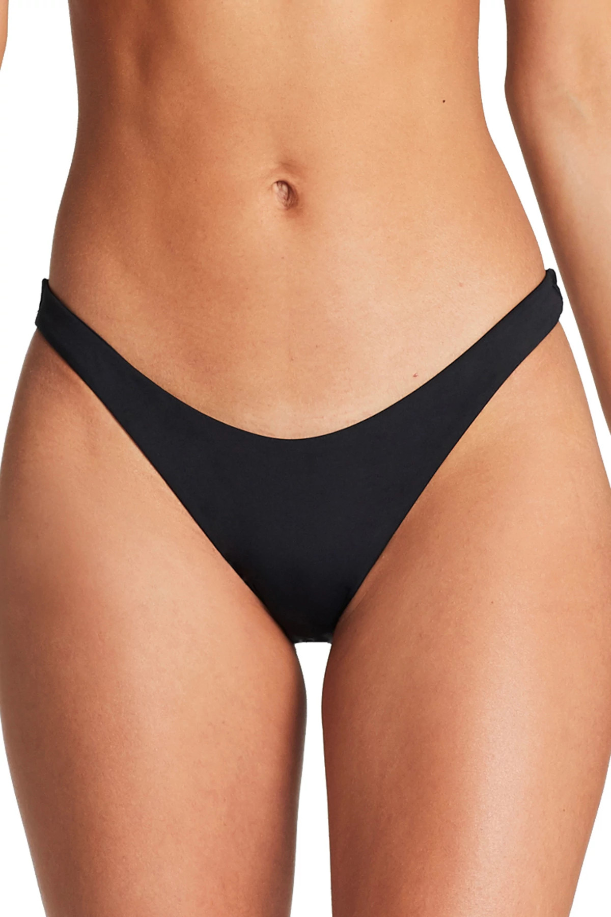 BLACK ECOLUX California Brazilian Bikini Bottom image number 1