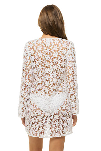 WHITE Sage Crochet Mini Dress