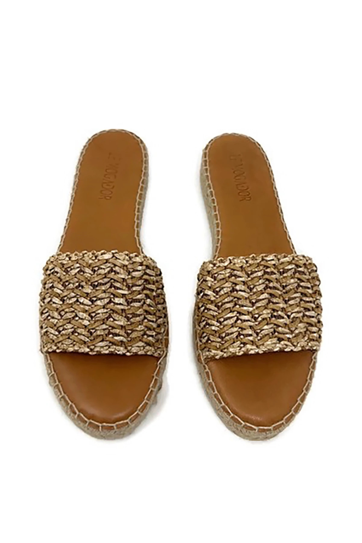 BROWN Saran Sandals image number 1