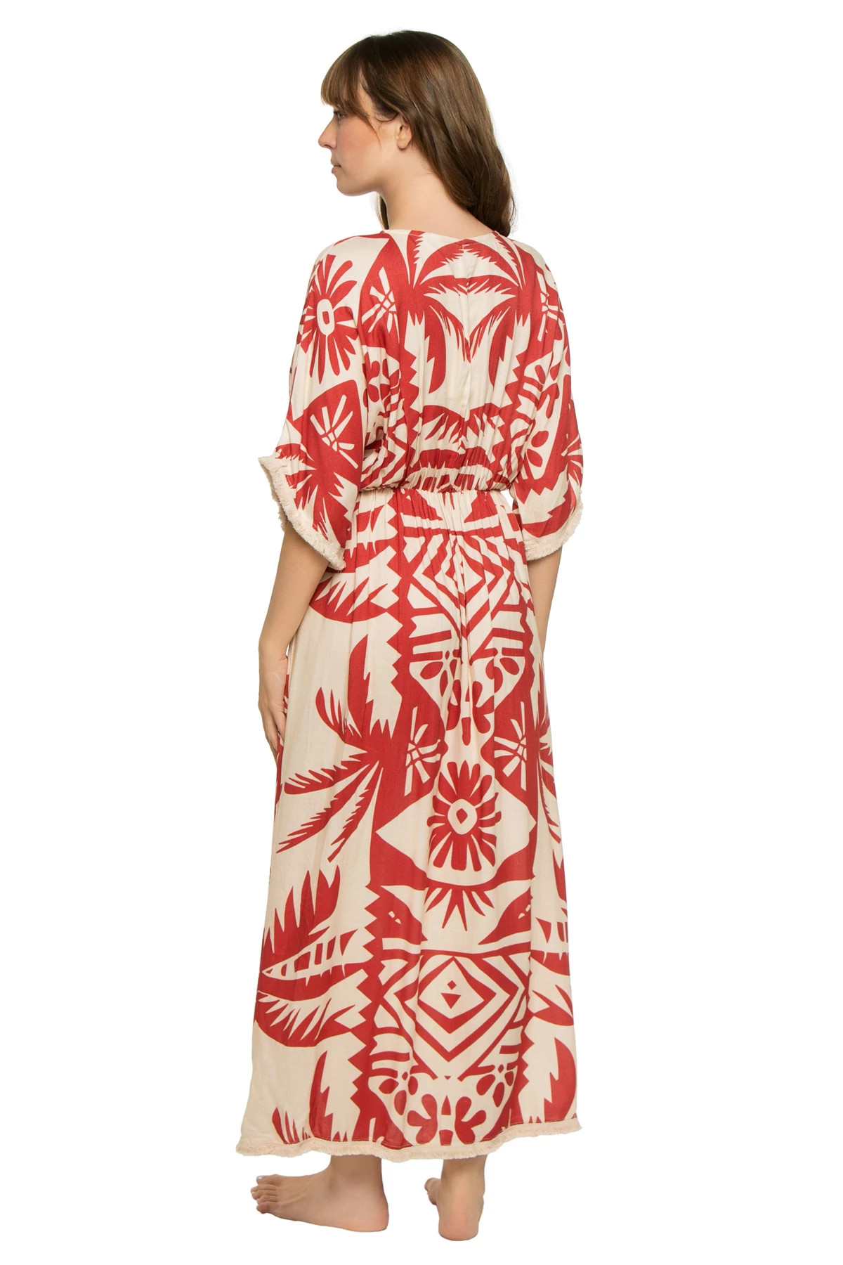 TRIBAL OASIS Palm Maxi Dress image number 2