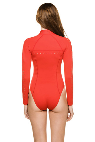 RED Riley Long Sleeve One Piece Swimsuit