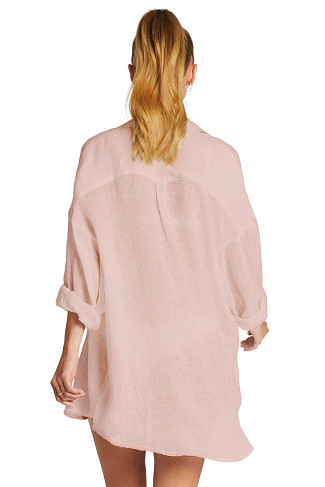SUNKISSED ECOLINEN Playa Button-Down Shirt Dress