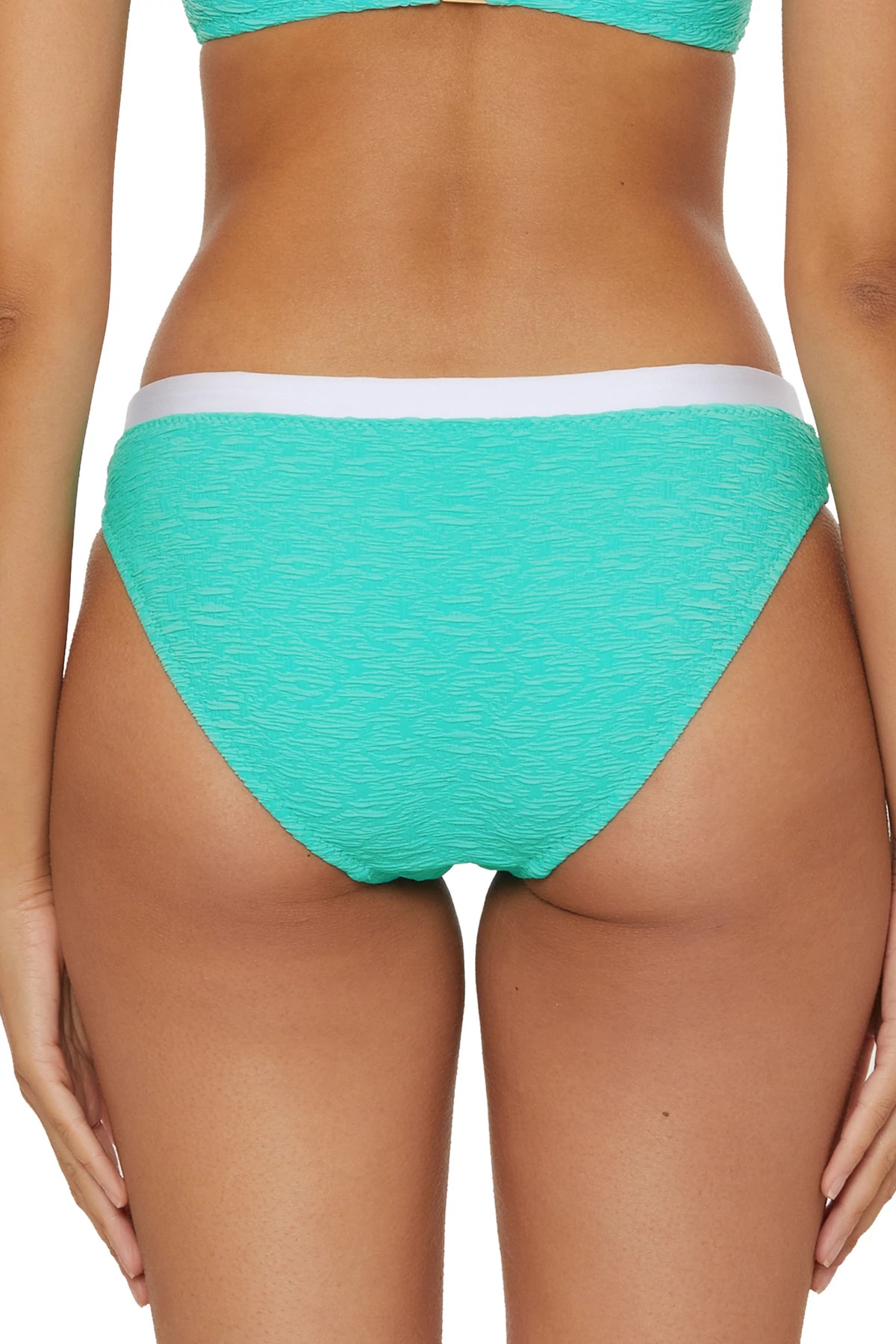 AQUA Indio Banded Hipster Bikini Bottom image number 2