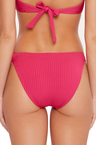 PINK PEPPERCORN Textured Tab Side Hipster Bikini Bottom