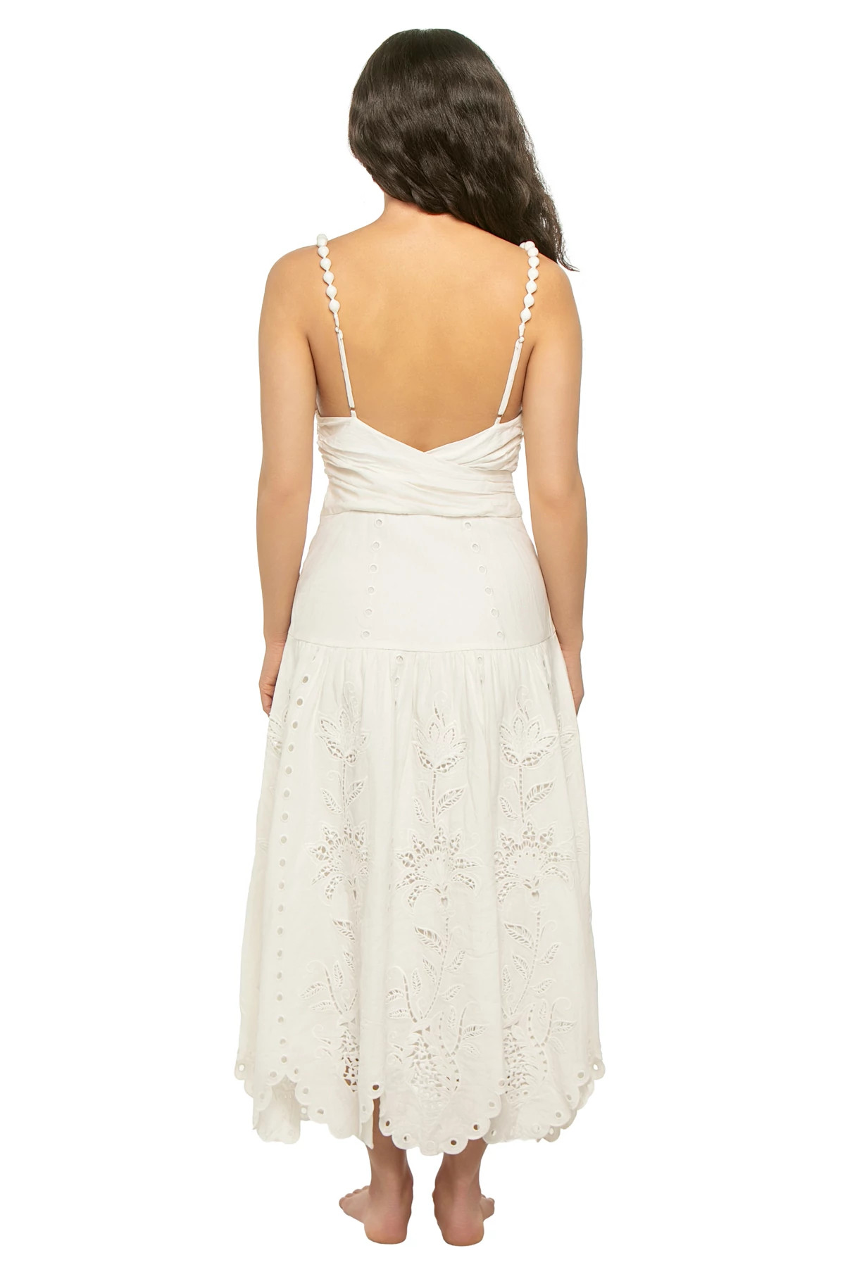 OFF WHITE Richilieu Midi Dress image number 2