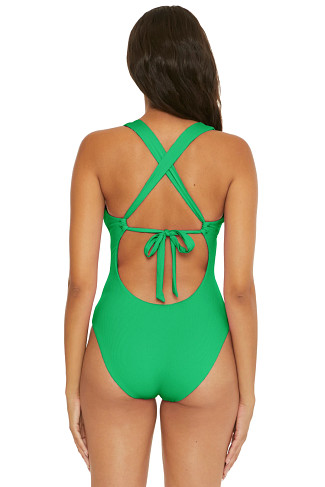 VERDE Gia Plunge One Piece Swimsuit