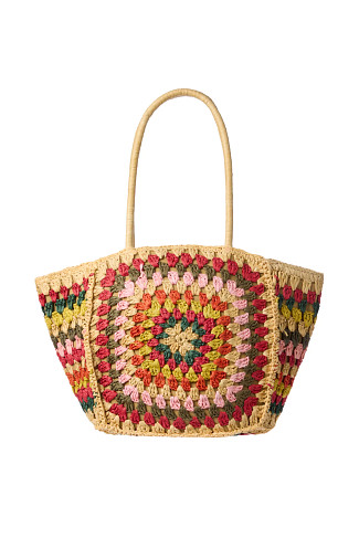 MULTI Oversized Raffia Beach Tote