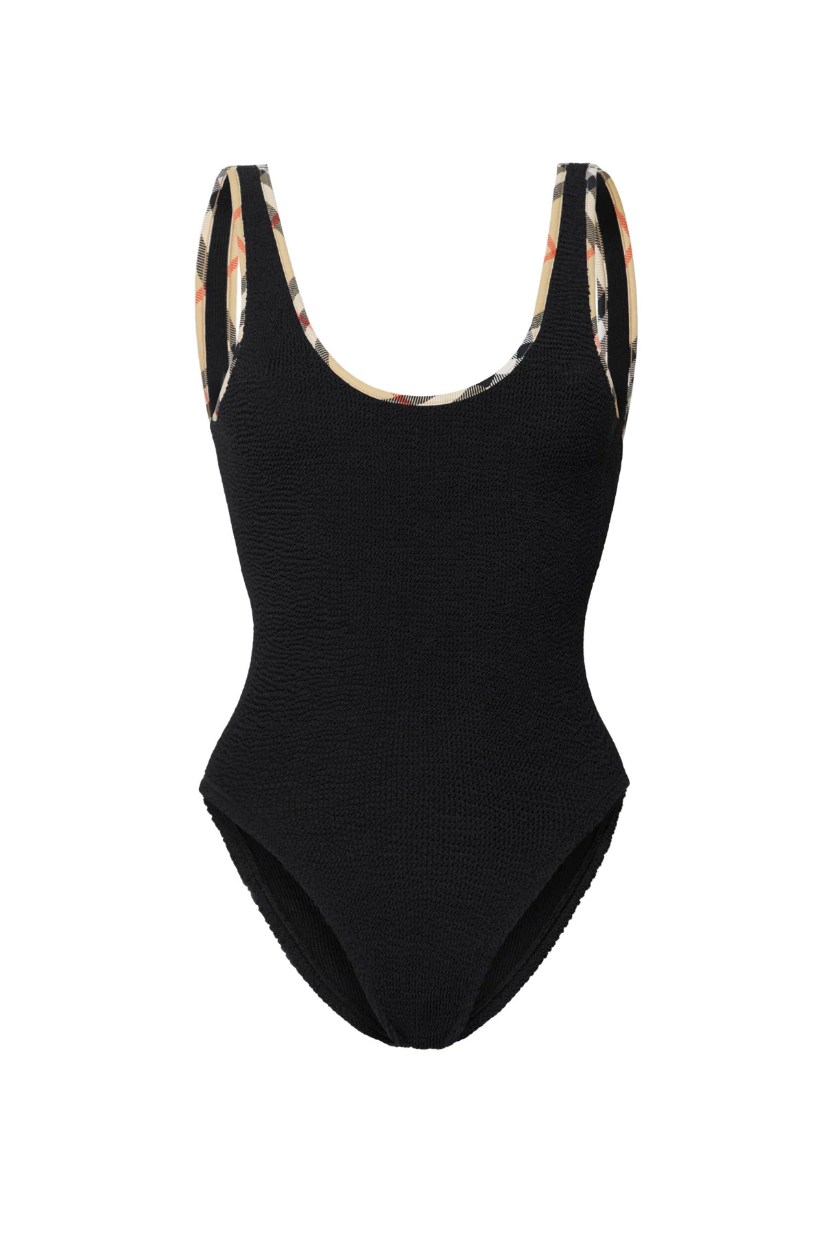BLACK Faye Crinkle One Piece Swimsuit image number 4