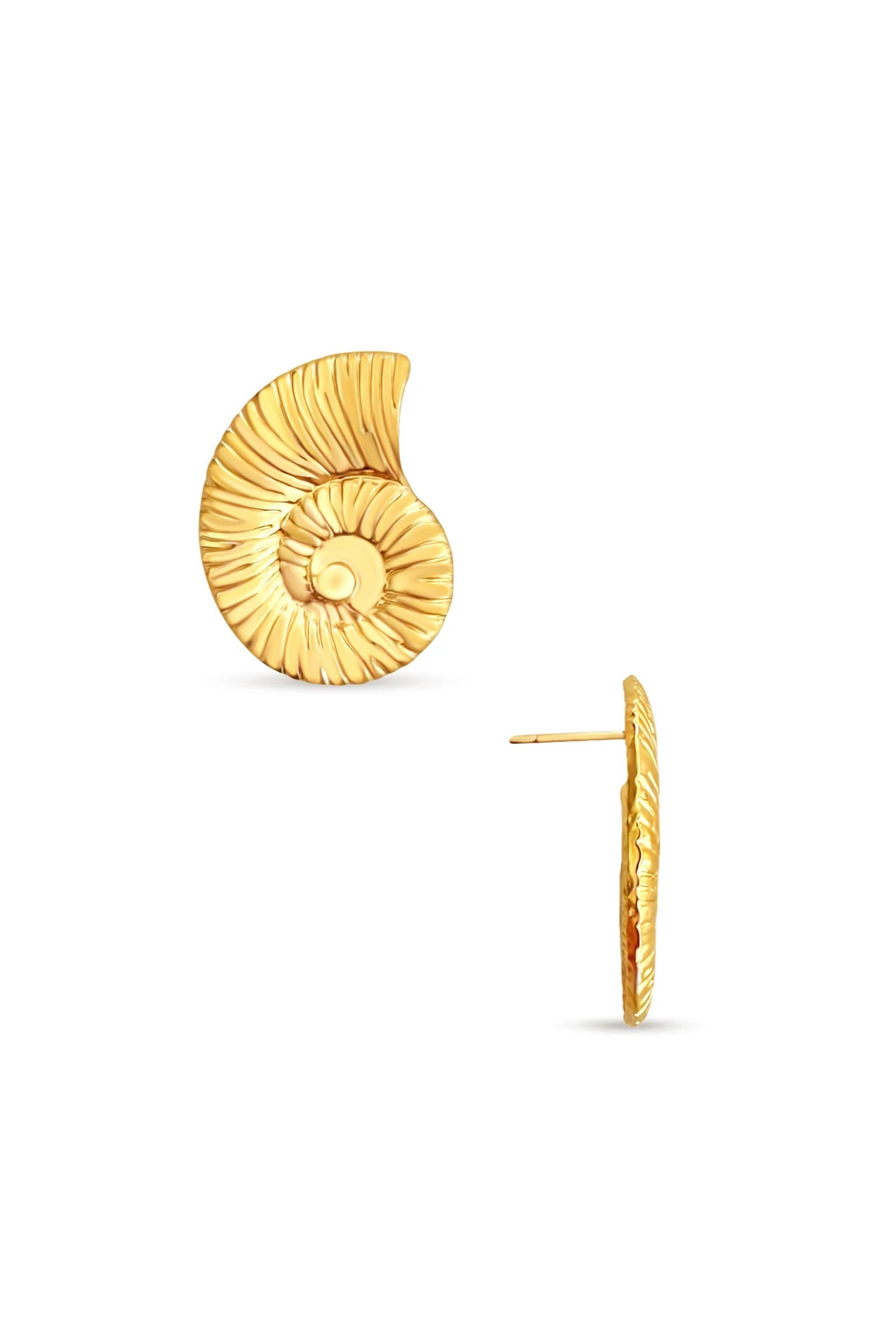 GOLD Vittoria Oversized Shell Earring image number 1