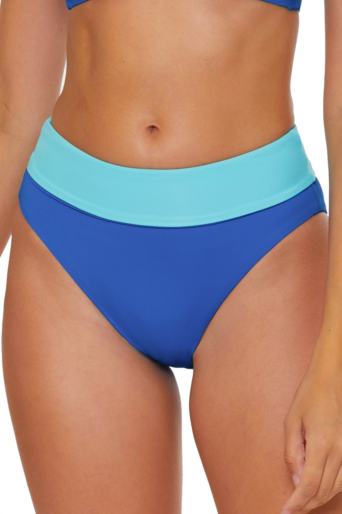 OCEAN/OASIS Lily Reversible High Waist Bikini Bottom image number 2