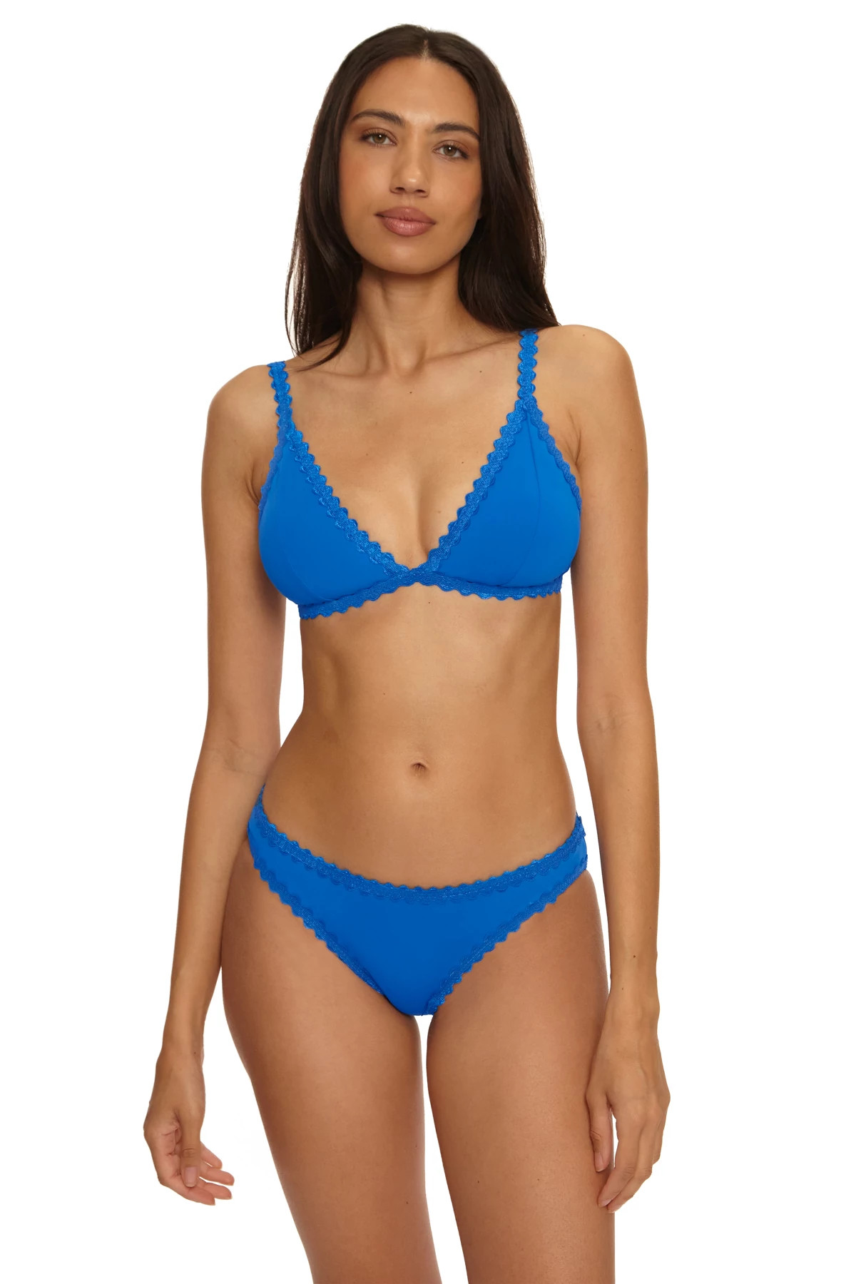 TRUE BLUE Bella Scalloped Bralette Bikini Top image number 1