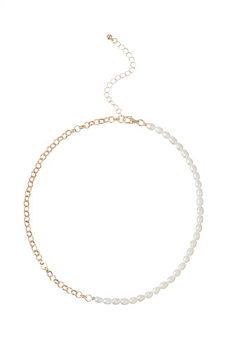 GOLD Chain Pearl Mix Necklace