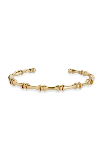 000 GOLD Bamboo Cuff Bracelet