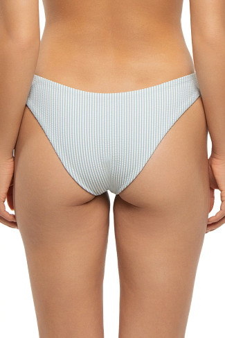 PALE BLUE/ WHITE Chiara Brazilian Bikini Bottom