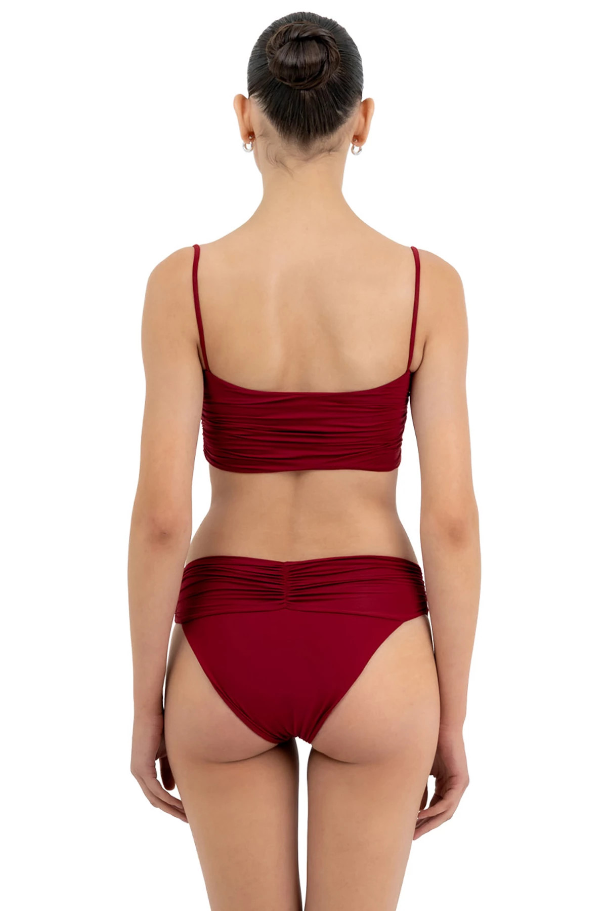 CARMESI Nimys Ruched Rosette Bikini Set image number 2