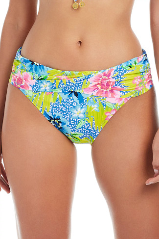 MULTI Sarong Twisted Banded Hipster Bikini Bottom