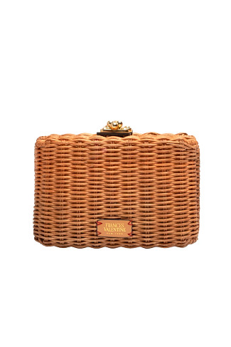 Frances Valentine Paige Wicker Clutch