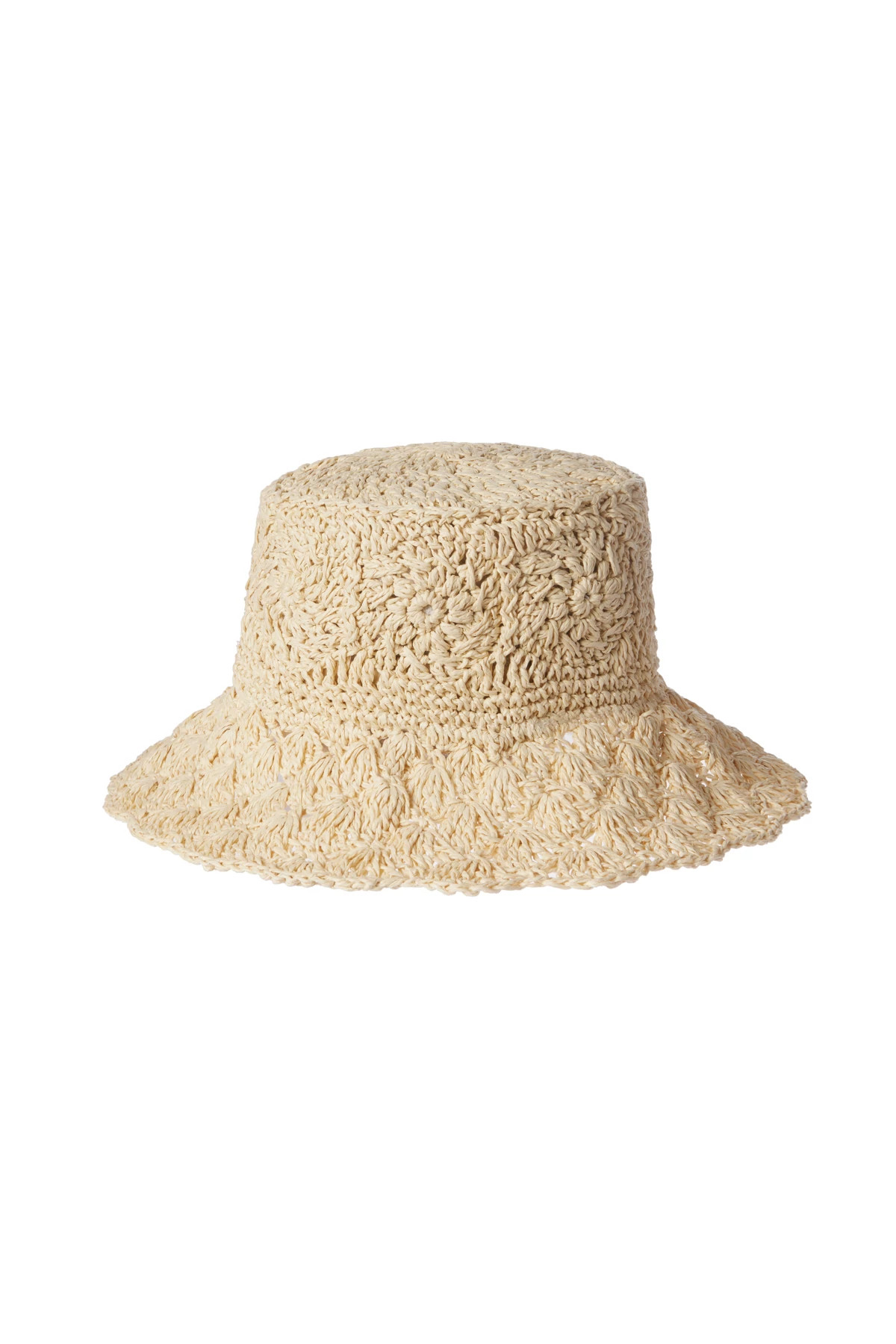 NATURAL Crochet Bucket Hat image number 1