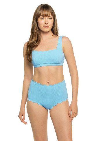AIR Palm Springs Scallop Bralette Bikini Top