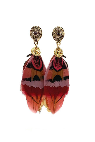 450 MULTI Sao Feather Earrings