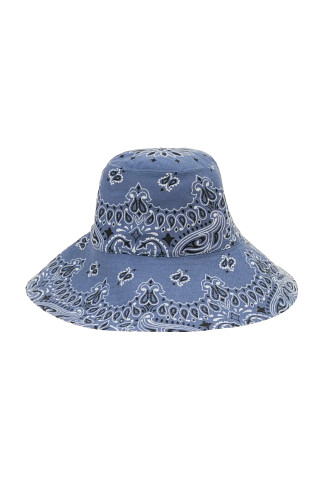 CHAMBRAY/NAVY Reversible Bucket Hat