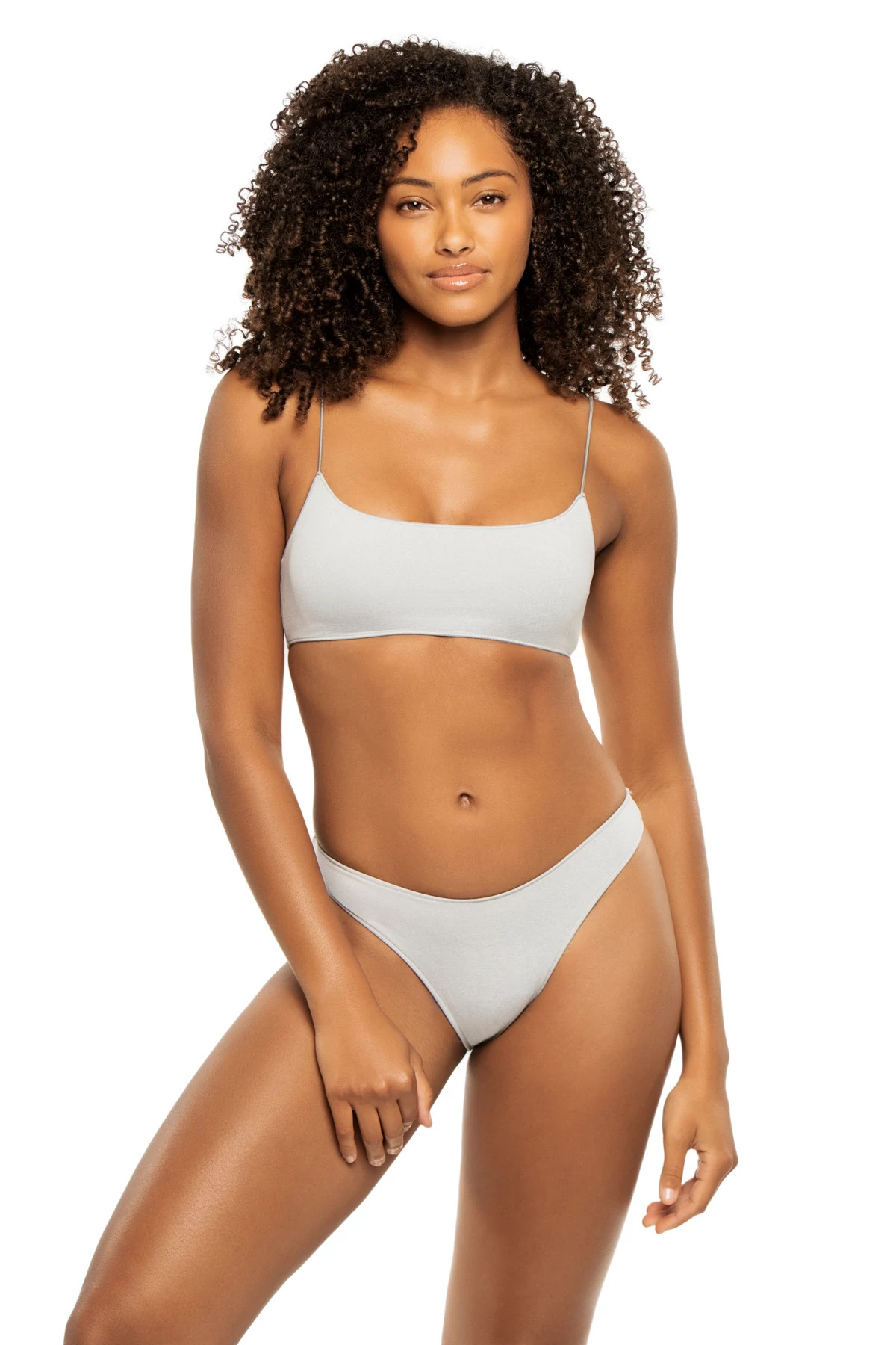 HEATHER GREY Lennox Bralette Bikini Top image number 1