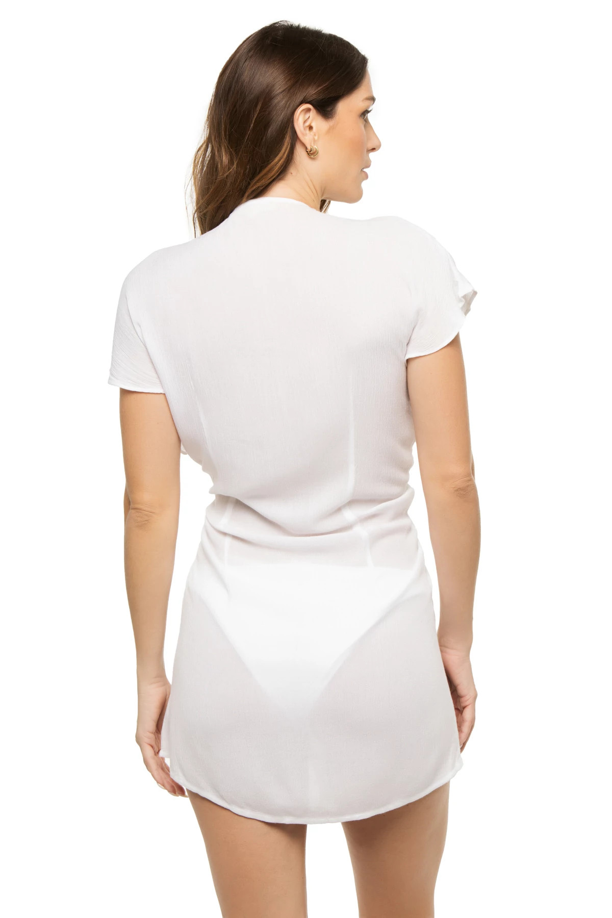 WHITE Tie Front Tunic image number 2