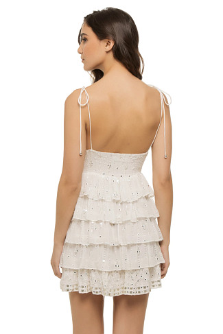 PUEBLA WHITE Elise Mini Dress