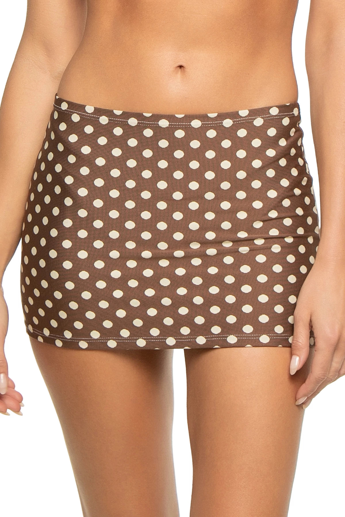 VIVIAN Vivian Polka Dot Mini Skirt image number 1