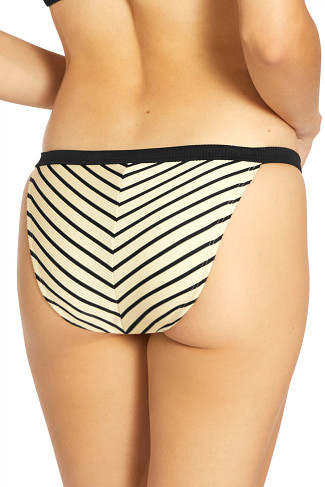 ECRU/BLACK Parker Tab Side Bikini Bottom