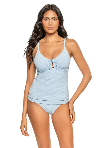 MIST Reese Textured Shimmer Tankini Top