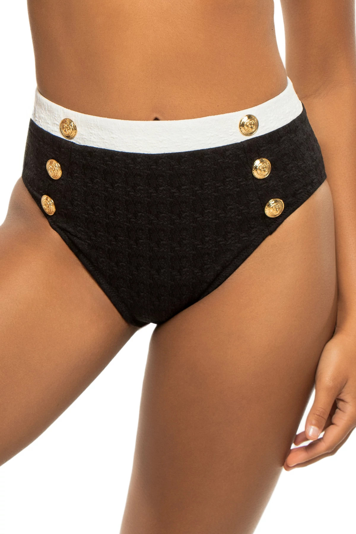 BLACK Vanessa High Waist Bikini Bottom image number 1