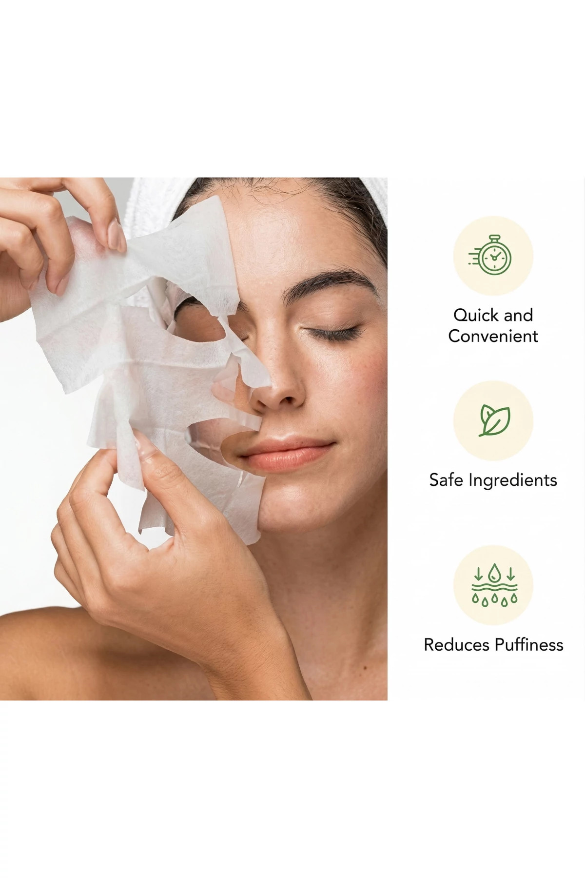 GREEN Press Reset Sheet Face Mask image number 4