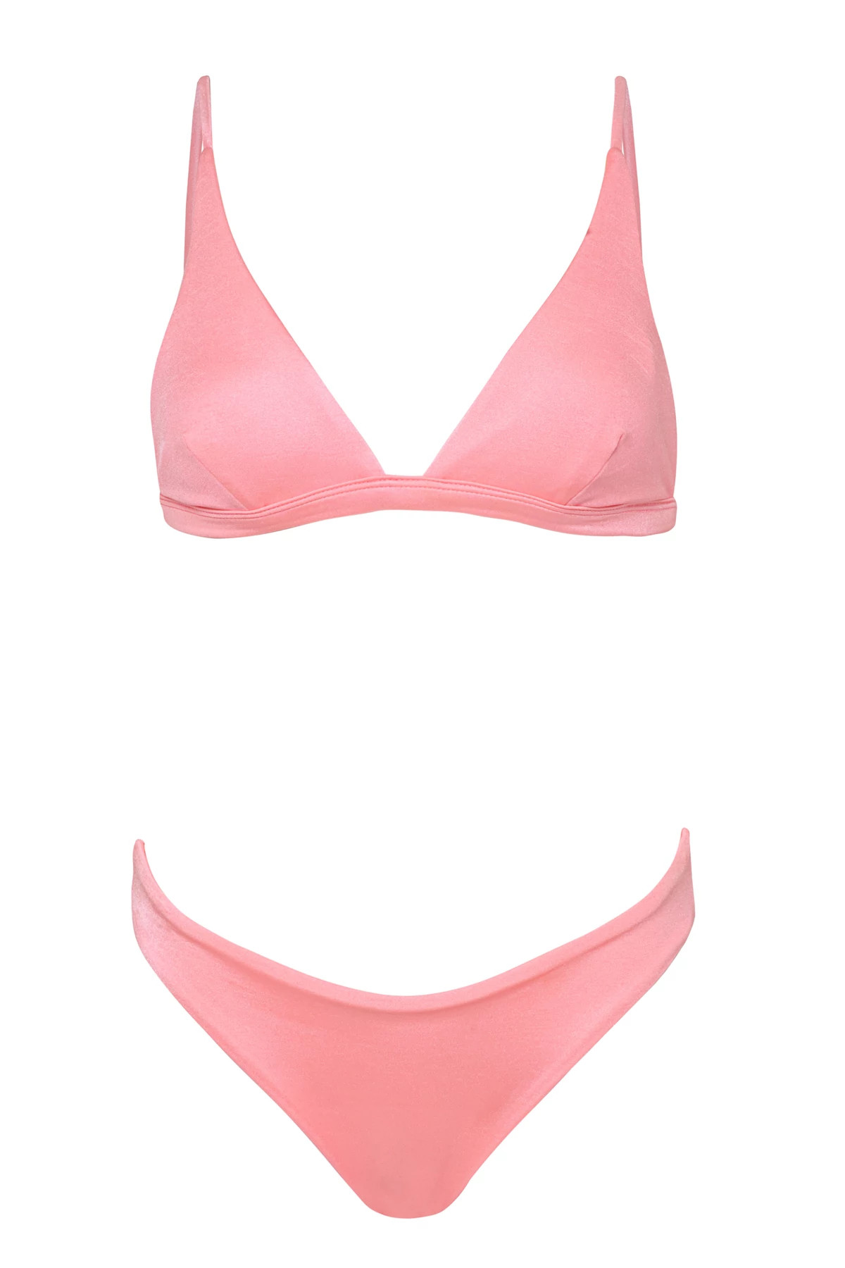 ORCHID PINK Ivy Longline Reversible Triangle Bikini Top image number 4