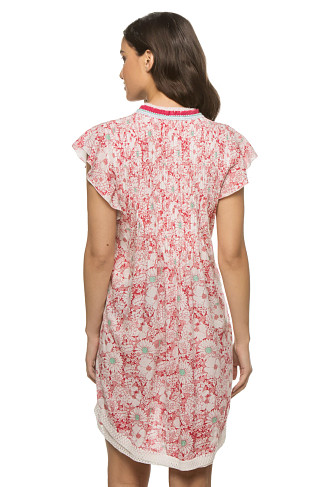 PINK MID 70s GARDEN Sasha Mini Dress