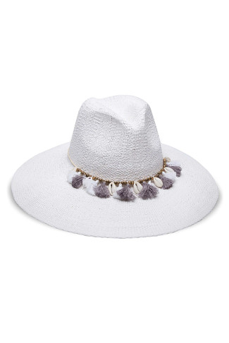WHITE Antigua Fedora Hat
