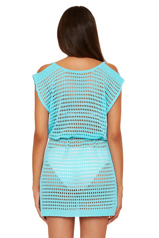 OASIS Playa Crochet Mini Cover Dress