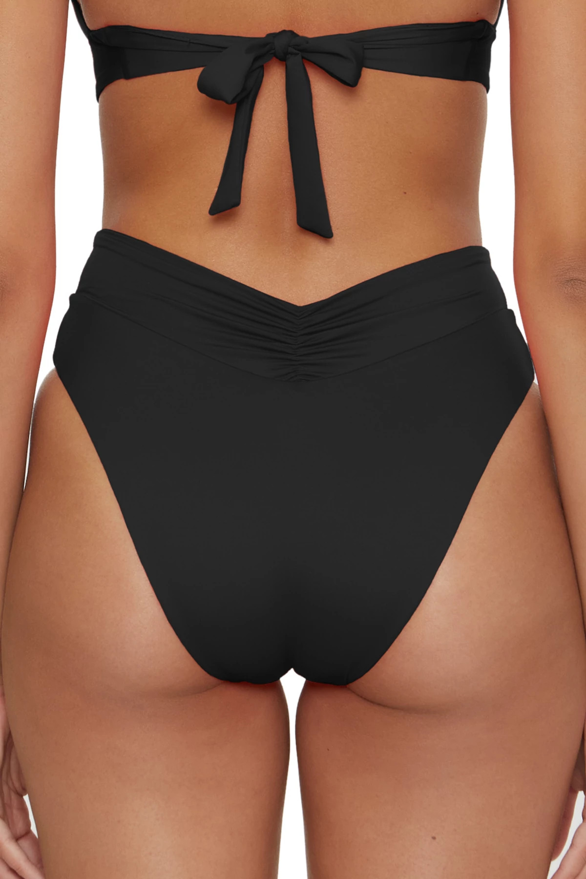 BLACK Carolina High Waist Bikini Bottom image number 2