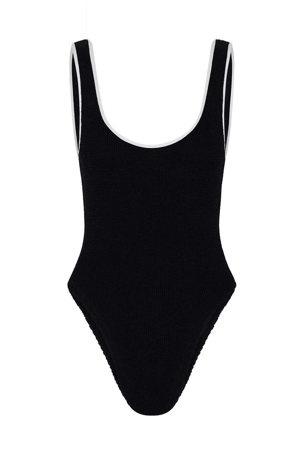 BLACK/WHITE Faye One Piece Swimsuit image number 3