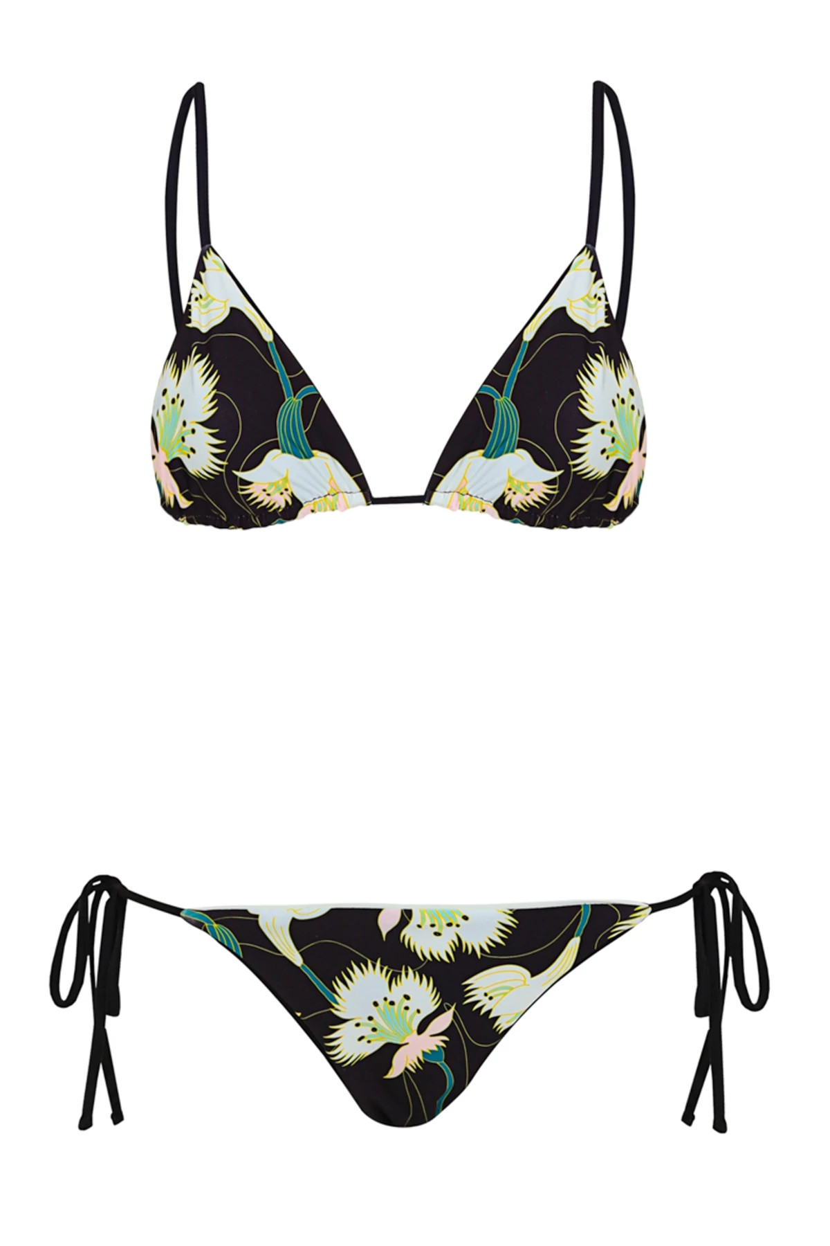 MIDNIGHT BLACK Shining Brazilian Bikini Bottom image number 3