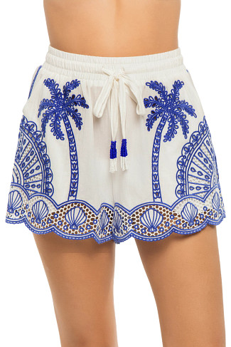 OFF-WHITE Blue Palm Shorts